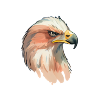 Watercolor Eagle . AI Generated png