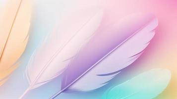 Colorful feathers background, soft pastel colors, abstract background. photo