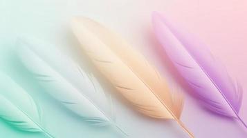 vistoso plumas fondo, suave pastel colores, resumen antecedentes. foto