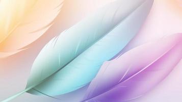 Colorful feathers background, soft pastel colors, abstract background. photo