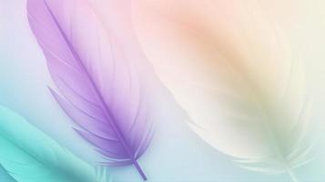 Colorful feathers background, soft pastel colors, abstract background. photo