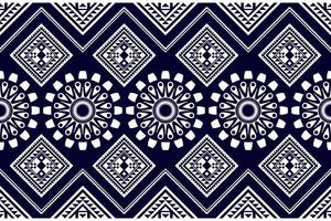 Seamless Ethnic Fabric Texture with Traditional Motifs vector