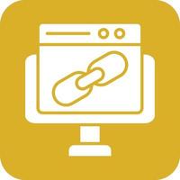 Backlink Icon Vetor Style vector