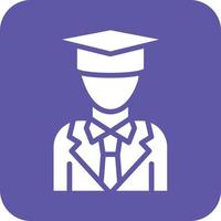 masculino graduado icono vetor estilo vector