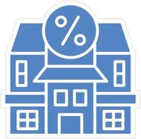 House Discount Icon Vetor Style vector