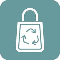 Recycle Bag Icon Vetor Style vector