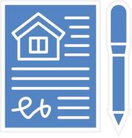 House Contract Icon Vetor Style vector