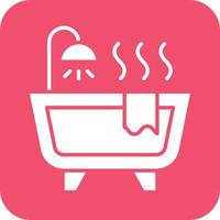 bañera icono vetor estilo vector