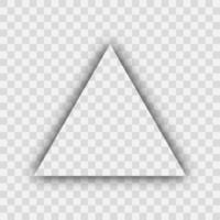 Dark realistic shadow. Triangle shadow isolated on background. Vector illustration.