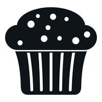 Chip muffin icon simple vector. Cake food vector