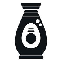 Glass soy sauce icon simple vector. Japanese food vector