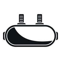 Human headset tech icon simple vector. Virtual glasses vector