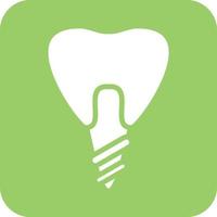 Dental Implant Icon Vetor Style vector