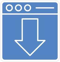 Webpage Download Vector Icon Design