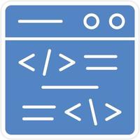 Coding Vector Icon Design