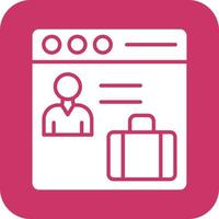 Web Portfolio Vector Icon Design