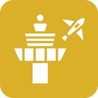 Control Tower Vector Icon Design