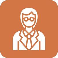 Female Professor Vector Icon Design
