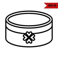 display line icon vector