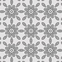 vector coloring geometric flower shapes and pattern background
