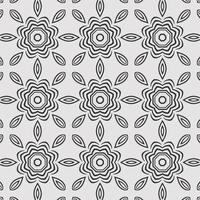 vector coloring geometric flower shapes and pattern background