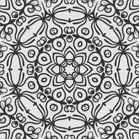 vector coloring geometric flower shapes and pattern background
