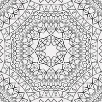 vector coloring geometric flower shapes and pattern background