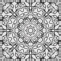 vector coloring geometric flower shapes and pattern background