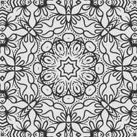 vector coloring geometric flower shapes and pattern background