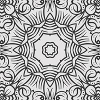 vector coloring geometric flower shapes and pattern background