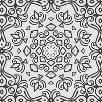 vector coloring geometric flower shapes and pattern background