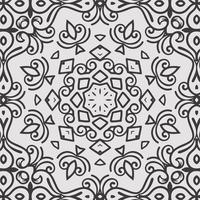 vector coloring geometric flower shapes and pattern background