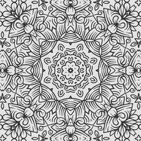 vector coloring geometric flower shapes and pattern background