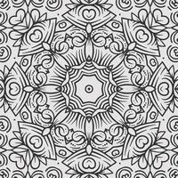 vector coloring geometric flower shapes and pattern background
