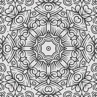 vector coloring geometric flower shapes and pattern background