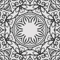 vector coloring geometric flower shapes and pattern background