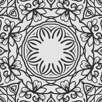 vector coloring geometric flower shapes and pattern background