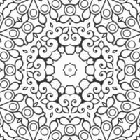 vector coloring geometric flower shapes and pattern background