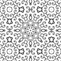vector coloring geometric flower shapes and pattern background