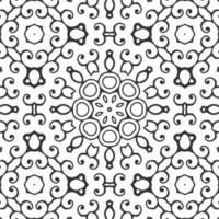 vector coloring geometric flower shapes and pattern background