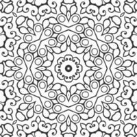 vector coloring geometric flower shapes and pattern background