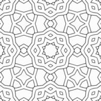 vector coloring geometric flower shapes and pattern background