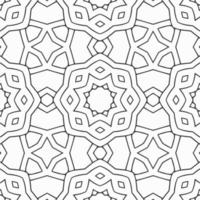 vector coloring geometric flower shapes and pattern background