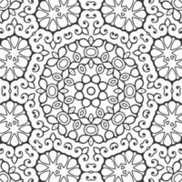 vector coloring geometric flower shapes and pattern background