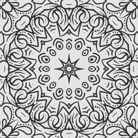 vector coloring geometric flower shapes and pattern background