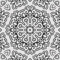 vector coloring geometric flower shapes and pattern background