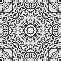 vector coloring geometric flower shapes and pattern background