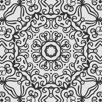 vector coloring geometric flower shapes and pattern background