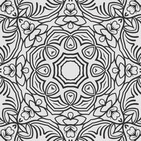 vector coloring geometric flower shapes and pattern background