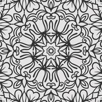 vector coloring geometric flower shapes and pattern background